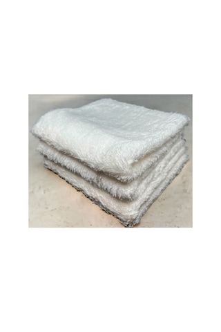 Mikrofiber Cila Havlusu - 40x40 Cm - 370 Gsm - Beyaz
