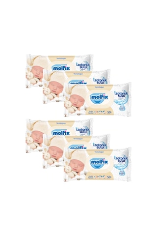 Molfix Yenidoğan Izotonik Sulu Mendil 6 X 50'Li