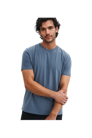 Ar-ma Erkek Regular Fit Pamuk Süprem Basic Bisiklet Yaka Tişört Y31344408002 Mavi M