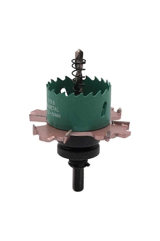 Alçıpan Delik Delme Seti 50x80x3 Downlight Delik Testeresi Kesici Matkap Ucu Delik Kesici Diğer