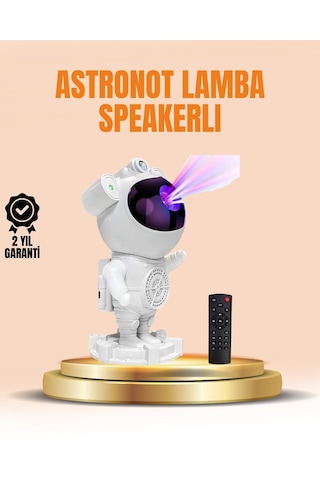 Bluetooth Ve Dahili Ses Özellikli Astronot Projeksiyon Lambası 02175941