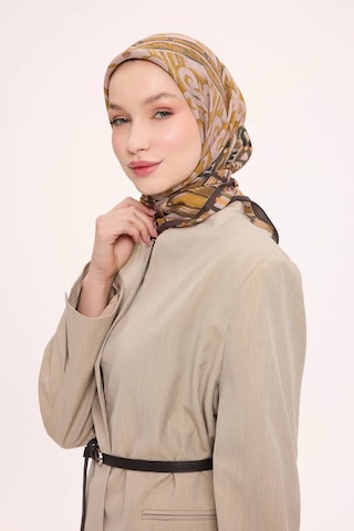 Silk Home Dört Mevsim Antik Motif Viskon Velora Eşarp 6419 Krem