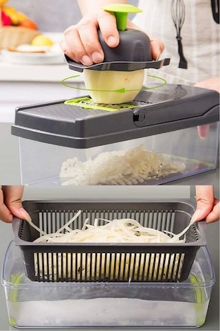 Doğrayıcı Dicer Patates Sebze Küp Rende Mandolin Dilimleyici Jülyen Kesici Mutfak Chopper