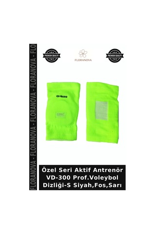 Özel Seri Aktif Antrenör Vd-300 Prof.voleybol Dizliği-s Siyah,fos,sarı Çok Renkli