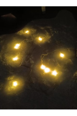 Led Pilli Dekoratif Led Işık Yılbaşı Süsü 2 Metre Duvar Dekor Hediye