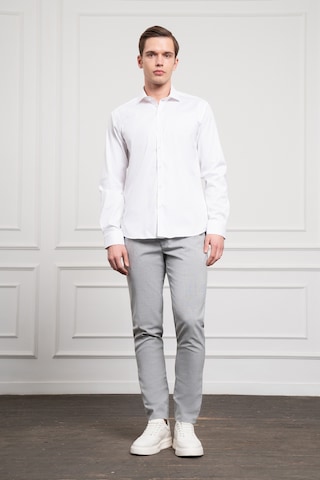 Morven Erkek Beyaz Pamuk Trend Slim Fit İtalyan Yaka Gömlek 25mc004040600 Beyaz Beyaz