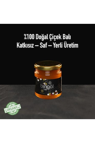 Bingöl Süzme Çiçek Balı Cam Kavanoz Naturel 250 G