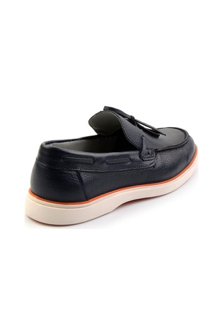 Bambi Lacivert Leather Erkek Loafer Ayakkabı E01054182440 Lacivert