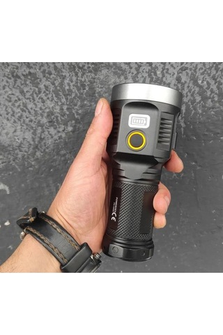 Pd-12000 Profesyonel Şarjlı Avcı El Feneri 40w 4000 Lümen Çok Renkli