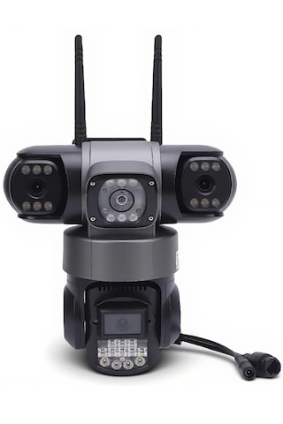 6mp 4g Sım Kartlı Güvenlik Kamerası Kablosuz 24 Saat İzleme Hareket Algılama Ip66 Dış Mekan Kamera