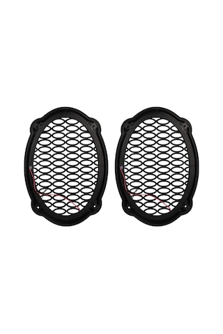 Poke Pk-5052 Oval Hoparlör Kapağı Turuncu Led Sabit 2'li Paket