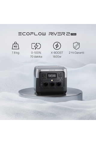 Ecoflow River 2 Pro Taşınabilir Güç Kaynağı 768wh