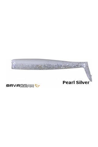 Sandeel Pearl Silver 10cm 7gr Levrek Silikonu 5 Adet