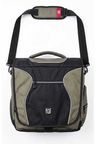 Ful - Parkway Haki/siyah Gündelik Laptop Messenger Postacı Omuz Çantası Haki-siyah