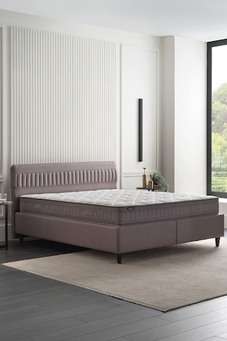 Yataş Bedding Sleep Balance Pro Yatak, Somni Baza, Nano Başlık Çift Kişilik 3'lü Set 150x200 - Kahverengi