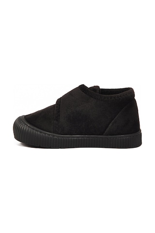 Ayakmod Siyah Süet Cırtlı Unisex Çocuk Panduf Ba&ba 058999 P Siyah