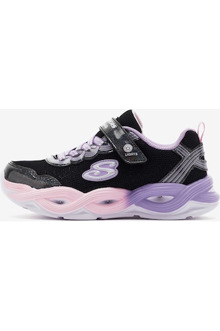 Skechers Twisty Glow Büyük Kız Çocuk Siyah Spor Ayakkabı 303717l Bkmt Siyah