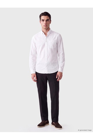 Lcwaıkıkı Classic Beyaz Regular Fit Erkek Gömlek
