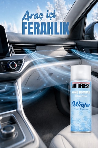 Klima Fresh Koku Bombası 150 Ml Winter Fresh Araç İçi Koku Giderici Sprey