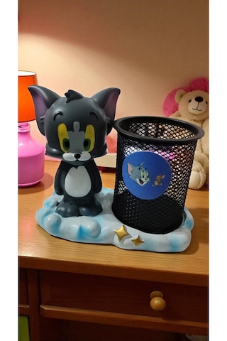 Çizgi Flim Karakteri Tom Kaliteli Ve Ağır Malzeme Yapımı Kalemlik Boyut 15cm 15 Cm Diğer