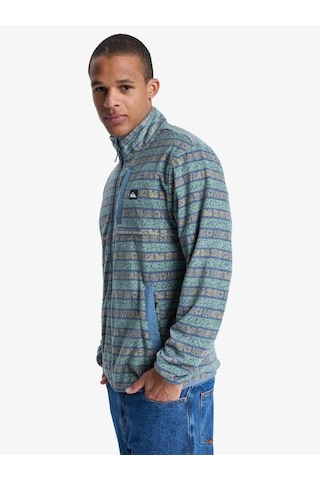 Quıksılver No Destınatıon Fz Granite Green - Pattern 1 Erkek Polar Ceket Eqypf03071-ggv6 Mavi