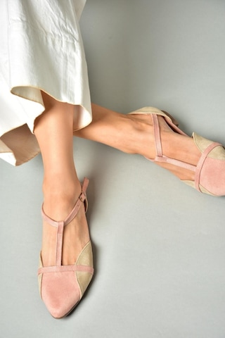 Fox Shoes Pudra/ten Kadın Babet B726881802 Pudra