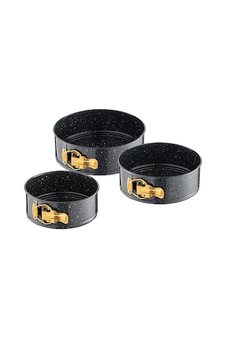 Emsan Circle 3'lü Kek Kalıbı Seti 16-18-20 Cm Kelepçeli