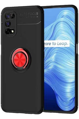 Realme 7 Pro Kilif Yüzüklü Tam Korumali Silikon Kapak 463771142
