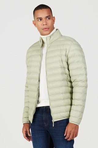 AC&Co / Altınyıldız Classics Erkek Mınt Standart Fit Normal Kesim Dik Yaka Mont Mint