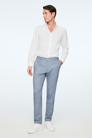 Morven Erkek Lacivert Keten Trend Desenli Lastikli Slim Fit Pantolon 26ys003003200 Lacivert