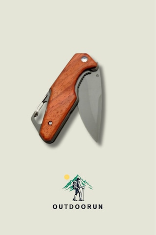 Gerber Kancalı Ahşap Outdoor Kamp Çakı 19 Cm Kahverengi