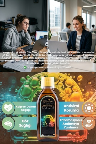 Omega 3 Balık Yağı Her Yaş İçin 620mg Omega 3, 310mg Epa, 195mg Dha A & E Vitamini 30 Günlük