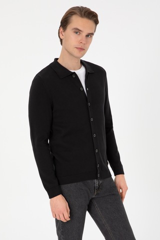 U.s. Polo Assn. Erkek Siyah Hırka Triko 50313690-vr046 Siyah