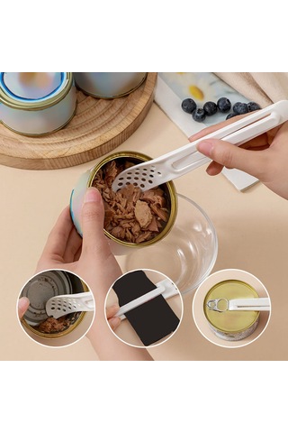 Shineyee Plastik Mutfak Aleti: Çok Fonksiyonlu Konserve Açıcı Ve Kaşık, Ev Ve Dışarı Kullanıma Uygun, Kuru/ıslak Yemekler İçin Uygun Diğer