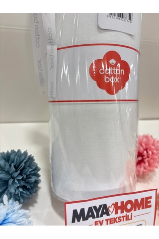 Cotton Box Deluxe Beyaz Tensel Çift Kişilik Lastikli Çarşaf Seti 160x200+30 Çok Renkli