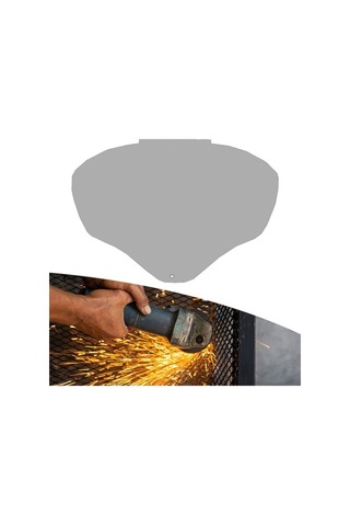 Trendooze Yüz Yedek Vizör Taşlama Siperi Lens Koruyucu Kesme İçin Gri Bahçecilik Mv