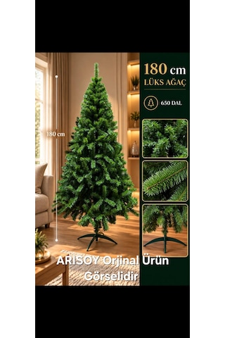 Arısoy 180 Cm Yılbaşı Çam Ağacı Peri Led Işık Hediyeli