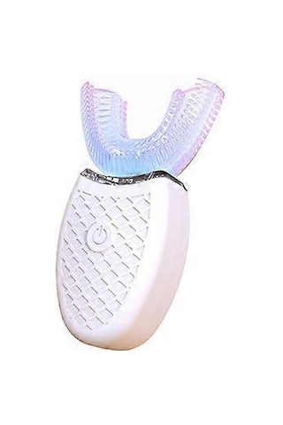 Yetişkinler İçin U Şeklinde Elektrikli Ultrasonik Diş Fırçası, Tüm Ağzı Temizlemek İçin 360 Otomatik Diş Fırçasıwhite