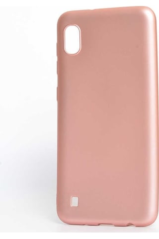 Noktaks - Galaxy Uyumlu A10 Uyumlu - Kılıf Mat Soft Premier Silikon Kapak - Rose Gold - T7861 Rose Gold