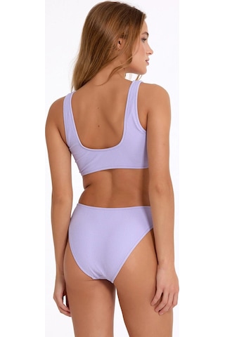 Moda Dua Argento 0567-3043 Halka Detaylı Mayokini Lila
