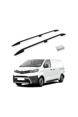 Turtle Toyota Proace Mk2 2013-2016 / Kısa Şasi Tavan Çıtası Crown Siyah