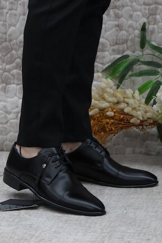 Pierre Cardin 7028 Siyah Damat Ayakkabısı Takım Ayakkabısı Erkek Klasik Ayakkabı Siyah