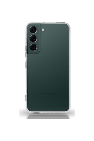 Samsung Galaxy Uyumlu S22 Kılıf Kamera Korumalı Tıpalı Şeffaf Silikon Kapak