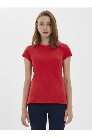 LOFT Regular Fit Kadın Tshirt K.kol Lf2022313 Q1.v1 Kırmızı