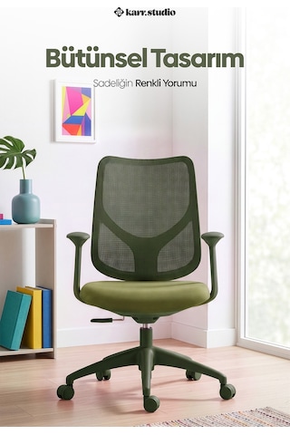 Seul Ergonomik Çalışma Sandalyesi - Yeşil