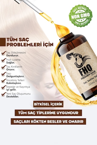 Freshen Hair Dökülme Karşıtı Bitkisel Saç Bakım Serumu 2 x 30 ML