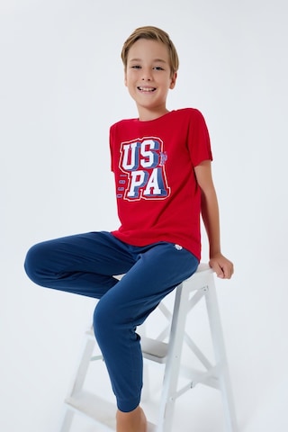 U.S. Polo Assn. U.s. Polo Assn. Erkek Çocuk Kırmızı Pijama Takım Us2410-c-v2