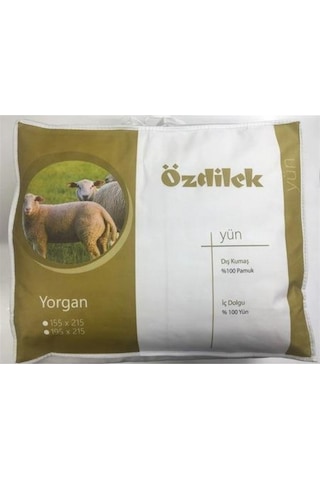 Özdilek Çift Kişilik %100 Yün Yorgan Woolmark Bej
