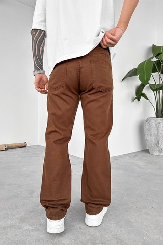 Kahverengi Basic Premium Baggy Pantolon Kahverengi
