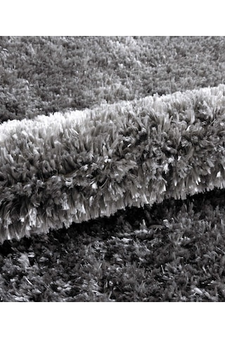 Koza Home Douro Shaggy 2li Banyo Paspası Füme Kaydırmaz Taban 60 X 100 - 50 Füme